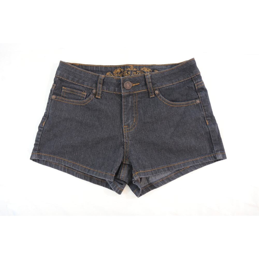 Wax Jean Size Small Shorts LA Premium Womens Black Denim Stretch